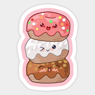 Kawaii Donuts Sticker